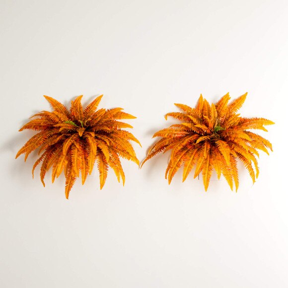 48-in Autumn Artificial Fall Boston Fern - Set of 2 - SKU #P2201-S2 - 7