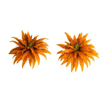 40-in Autumn Artificial Fall Boston Fern - Set of 2 - SKU #P2202-S2