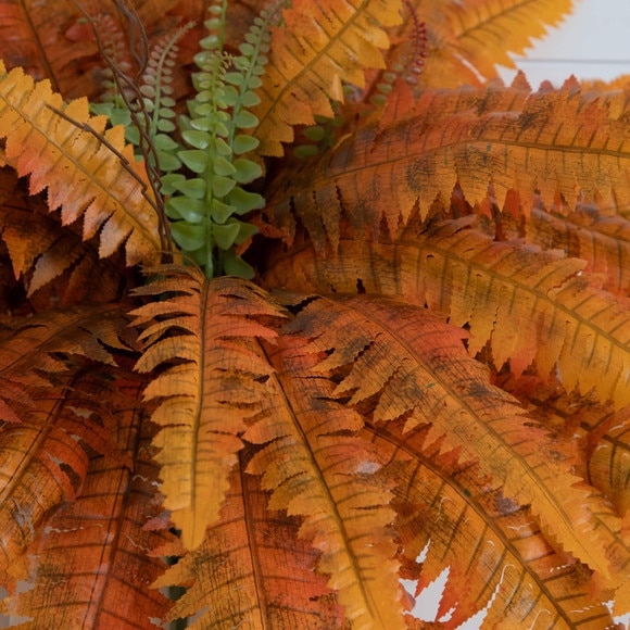 40-in Autumn Artificial Fall Boston Fern - Set of 2 - SKU #P2202-S2 - 2