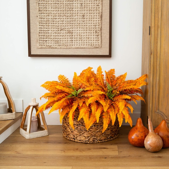 40-in Autumn Artificial Fall Boston Fern - Set of 2 - SKU #P2202-S2 - 4