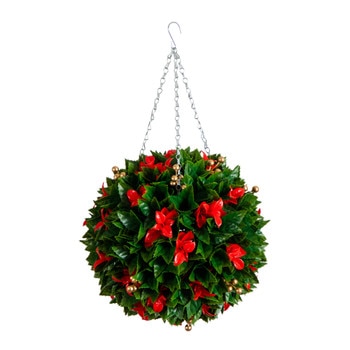 15 UV Photinia Hanging Christmas Ball Indoor/Outdoor - SKU #P2206