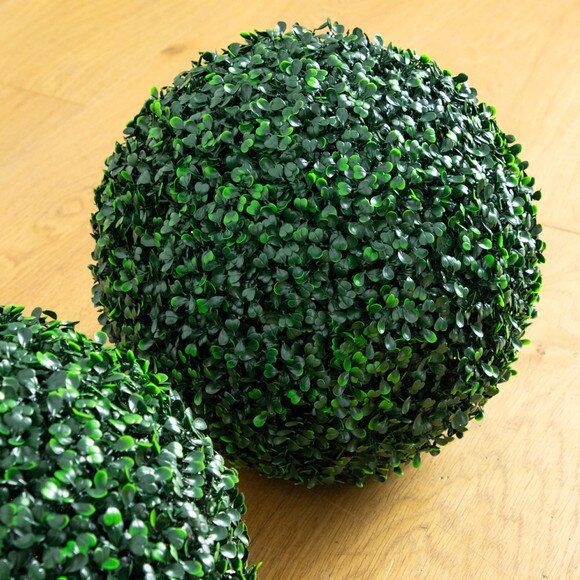 12-in UV Resistant Artificial Boxwood Ball Indoor/Outdoor - Set of 2 - SKU #P2209 - 3