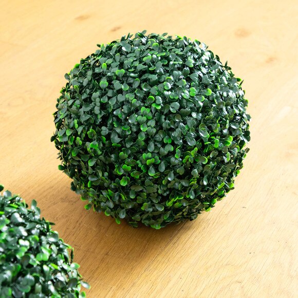 10-in UV Resistant Artificial Boxwood Ball Indoor/Outdoor - Set of 4 - SKU #P2210 - 3