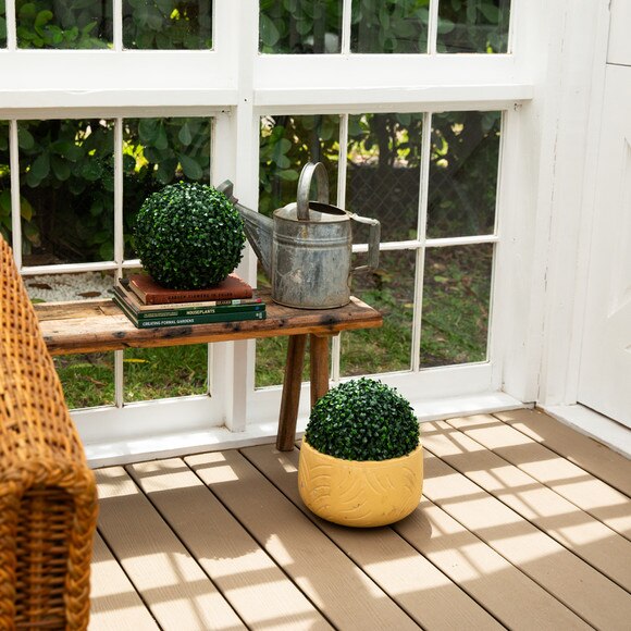 10-in UV Resistant Artificial Boxwood Ball Indoor/Outdoor - Set of 4 - SKU #P2210 - 5