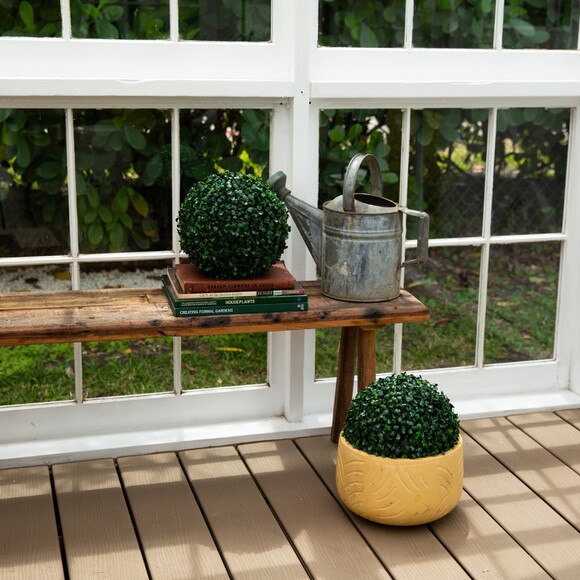 10-in UV Resistant Artificial Boxwood Ball Indoor/Outdoor - Set of 4 - SKU #P2210 - 8