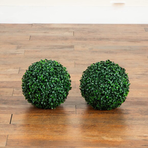 10-in UV Resistant Artificial Boxwood Ball Indoor/Outdoor - Set of 4 - SKU #P2210 - 9