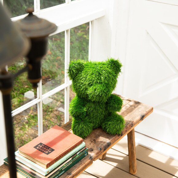 14-in UV Resistant Artificial Grass Garden Plush Topiary Bear Indoor/Outdoor - SKU #P2212 - 7