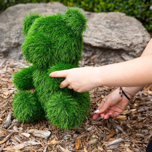 14-in UV Resistant Artificial Grass Garden Plush Topiary Bear Indoor/Outdoor - SKU #P2212 - 9