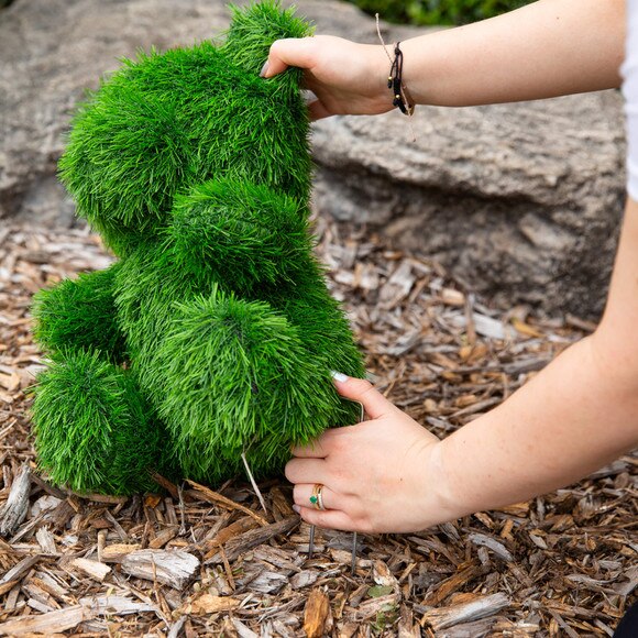 14-in UV Resistant Artificial Grass Garden Plush Topiary Bear Indoor/Outdoor - SKU #P2212 - 11