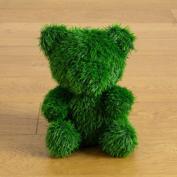 14-in UV Resistant Artificial Grass Garden Plush Topiary Bear Indoor/Outdoor - SKU #P2212 - 13
