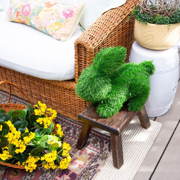 14-in UV Resistant Artificial Grass Garden Plush Topiary Bunny Rabbit Indoor/Outdoor - SKU #P2213 - 6