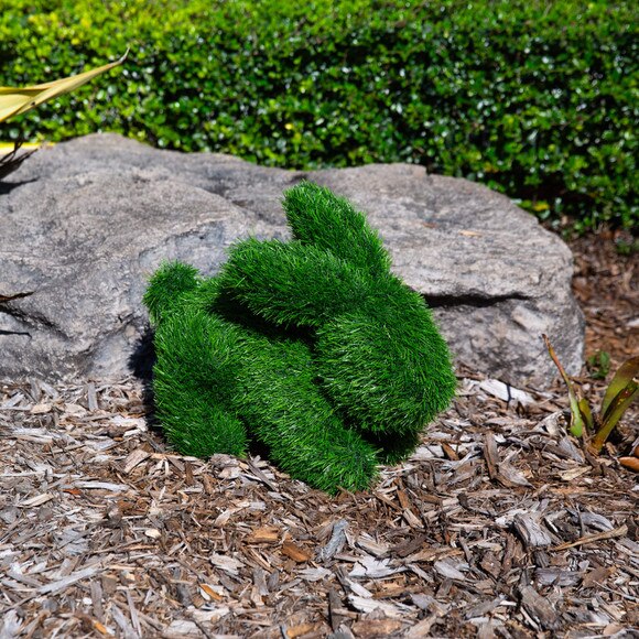 14-in UV Resistant Artificial Grass Garden Plush Topiary Bunny Rabbit Indoor/Outdoor - SKU #P2213 - 10