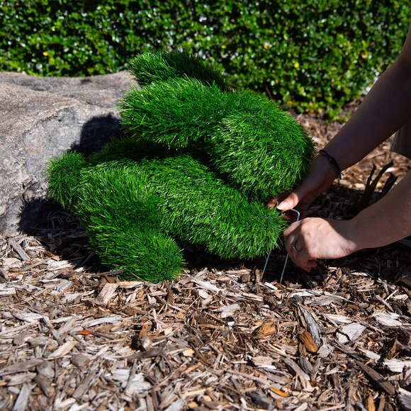 14-in UV Resistant Artificial Grass Garden Plush Topiary Bunny Rabbit Indoor/Outdoor - SKU #P2213 - 11