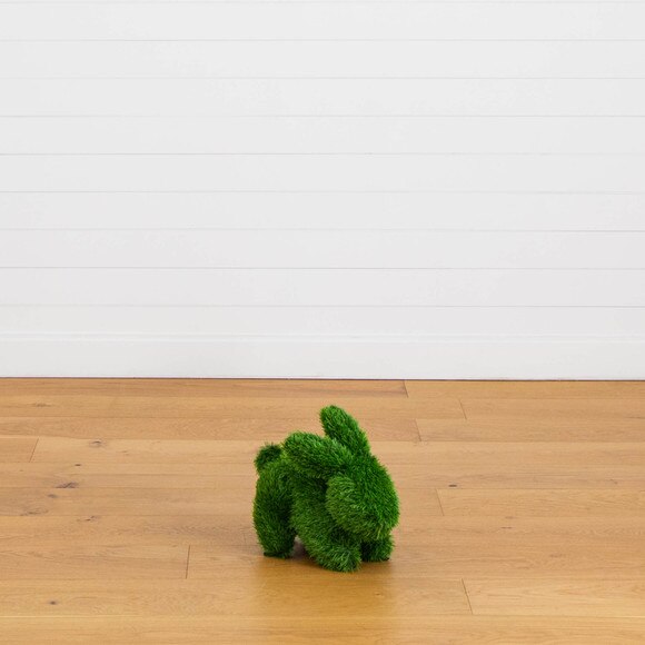14-in UV Resistant Artificial Grass Garden Plush Topiary Bunny Rabbit Indoor/Outdoor - SKU #P2213 - 12
