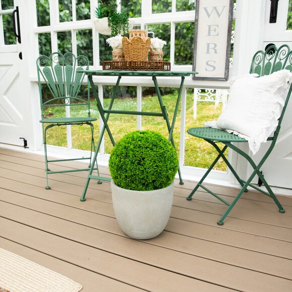 16-in UV Resistant Artificial Mediterranean Cypress Topiary Plant Indoor/Outdoor - SKU #P2215 - 5