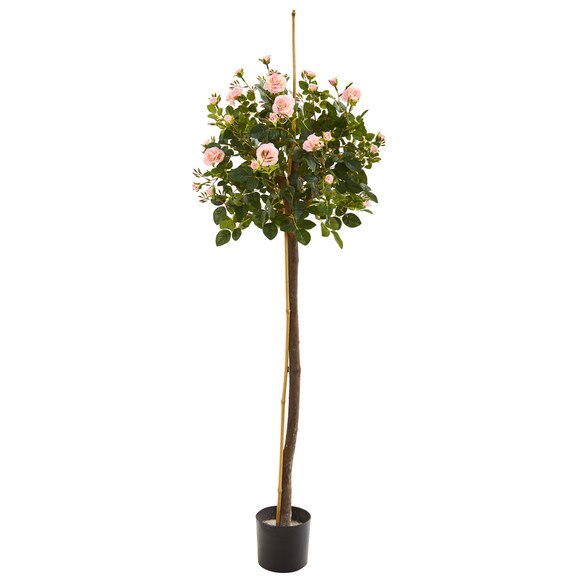 4 Rose Topiary Artificial Tree - SKU #T1018