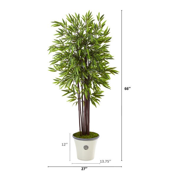 5.5 Bamboo Artificial Tree in Decorative Planter - SKU #T1059 - 1