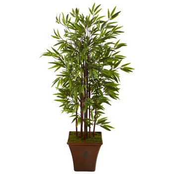 57 Bamboo Artificial Tree in Brown Planter - SKU #T1065