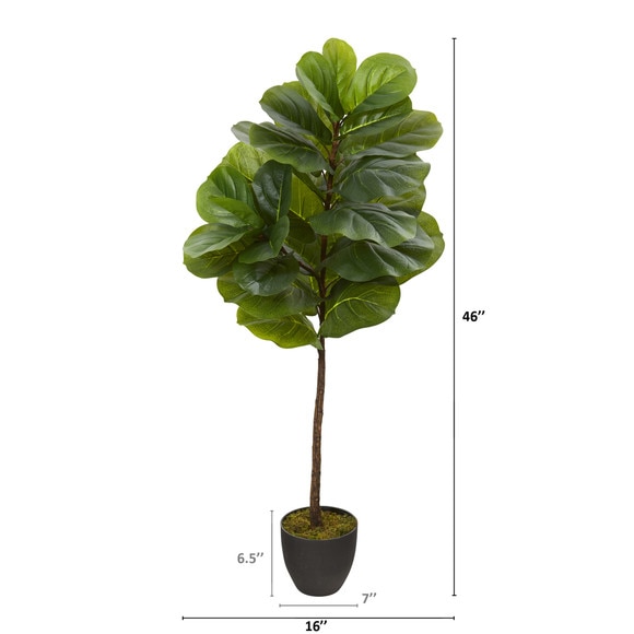 46 Fiddle Leaf Artificial Tree Real Touch - SKU #T1200 - 1