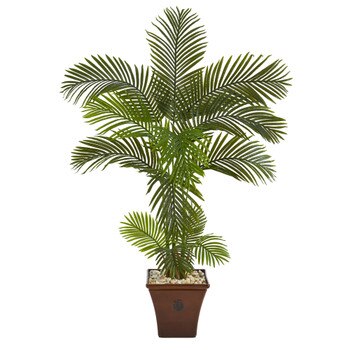 5 Areca Palm Artificial Tree in Brown Planter - SKU #T1245