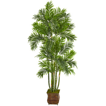 70 Areca Palm Artificial Tree in Metal Planter - SKU #T1276
