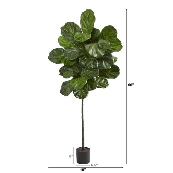 5.5 Fiddle Leaf Artificial Tree - SKU #T1401 - 1