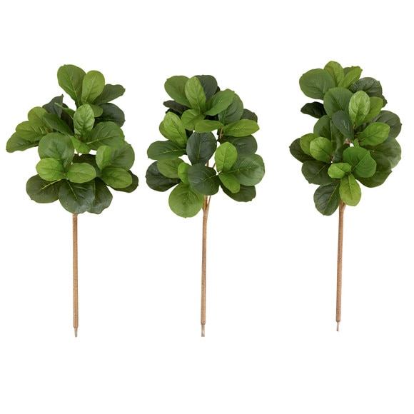 3.5 Artificial Fiddle Leaf Fig Tree - Set of 3 - SKU #T1419-S3