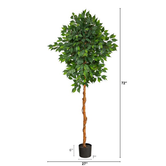 6 Ficus Artificial Tree - SKU #T1441 - 1