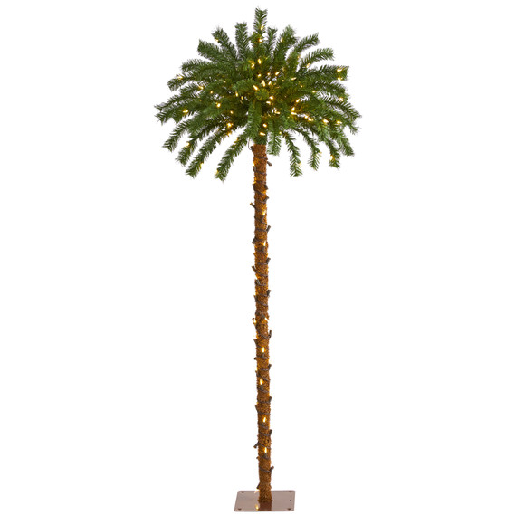 5 Christmas Palm Artificial Tree with 150 Warm White LED Lights - SKU #T1451