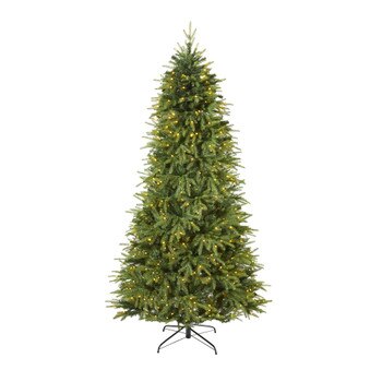 8 Vancouver Fir Natural Look Artificial Christmas Tree with 700 Clear LED Lights and 3470 Bendable Branches - SKU #T1657