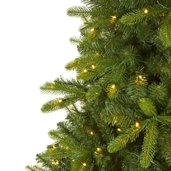 7 New Haven Spruce Natural Look Artificial Christmas Tree with 500 LED Lights - SKU #T1659 - 2