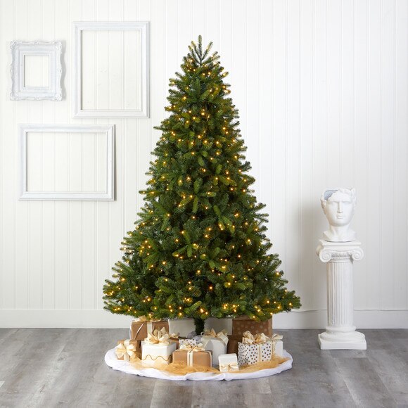 7 New Haven Spruce Natural Look Artificial Christmas Tree with 500 LED Lights - SKU #T1659 - 4