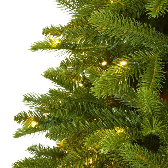 6 Sierra Spruce Natural Look Artificial Christmas Tree with 300 Clear LED Lights and 1357 Bendable Branches - SKU #T1665 - 2