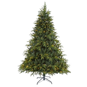 7 Colorado Mountain Fir Natural Look Artificial Christmas Tree with 500 Clear LED Lights and 2552 Tips - SKU #T1689