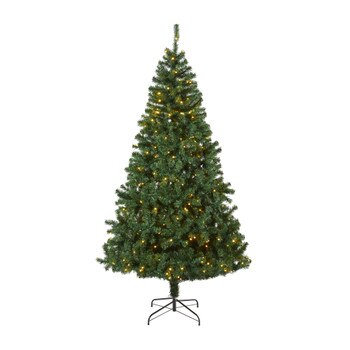 7.5 Northern Tip Pine Artificial Christmas Tree with 400 Clear LED Lights - SKU #T1719