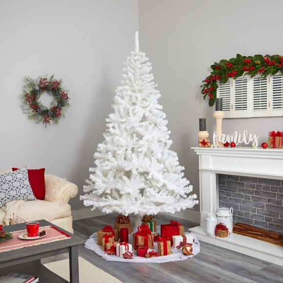 7 White Artificial Christmas Tree with 1000 Bendable Branches - SKU #T1723 - 4