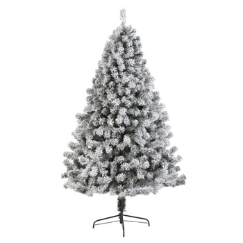 7 Flocked West Virginia Fir Artificial Christmas Tree - SKU #T1735