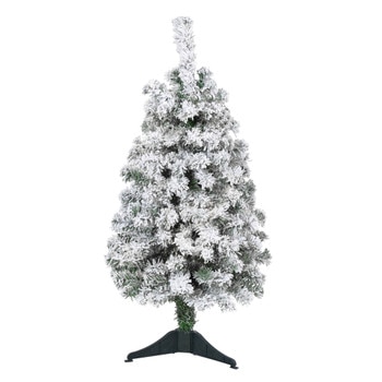 3 Flocked Rock Springs Spruce Artificial Christmas Tree - SKU #T1743