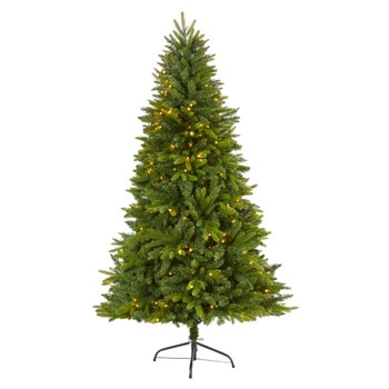 6 Sun Valley Fir Artificial Christmas Tree with 300 Clear LED Lights - SKU #T1785