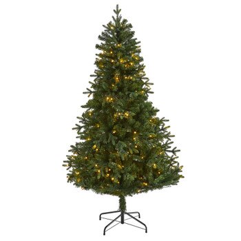 6 Vermont Fir Artificial Christmas Tree with 250 Clear LED Lights - SKU #T1789