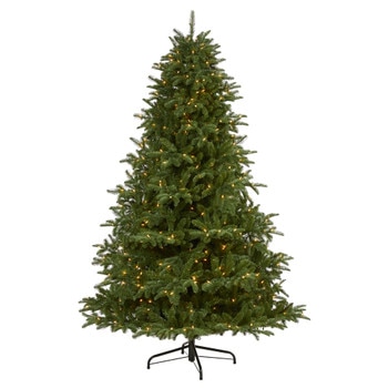 7 South Carolina Spruce Artificial Christmas Tree with 500 White Warm Lights and 2644 Bendable Branches - SKU #T1881