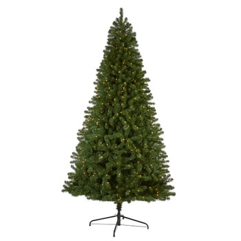 9 Virginia Fir Artificial Christmas Tree with 600 Clear Lights and 1453 Bendable Branches - SKU #T1898