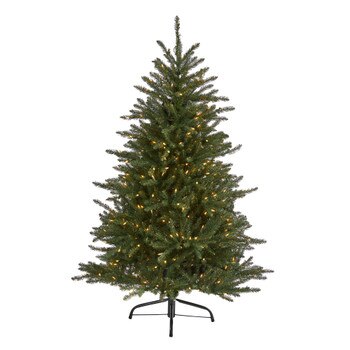 5 Napa Valley Fir Artificial Chrstmas Tree with 350 Clear Lights and 1107 Bendable Branches - SKU #T1910