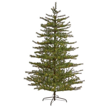 7 Vancouver Mountain Pine Artificial Christmas Tree with 450 Clear Lights and 1762 Bendable Branches - SKU #T1922