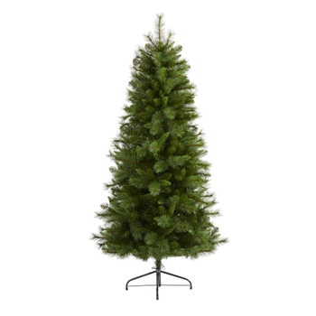 6 Slim West Virginia Mountain Pine Artificial Christmas Tree with 629 Bendable Branches - SKU #T2013