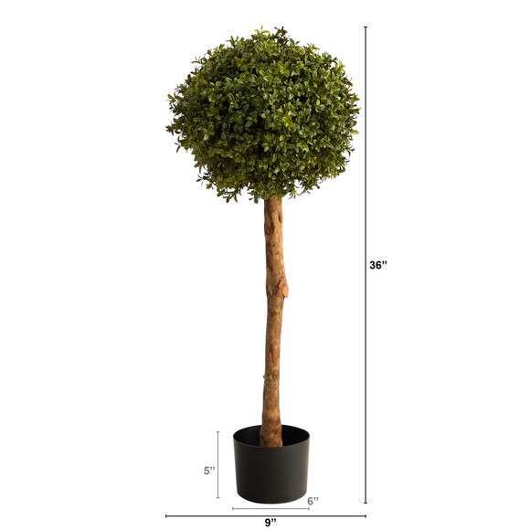 3 Boxwood Ball Topiary Artificial Tree Indoor/Outdoor - SKU #T2025 - 1