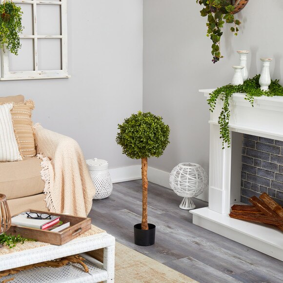 3 Boxwood Ball Topiary Artificial Tree Indoor/Outdoor - SKU #T2025 - 3