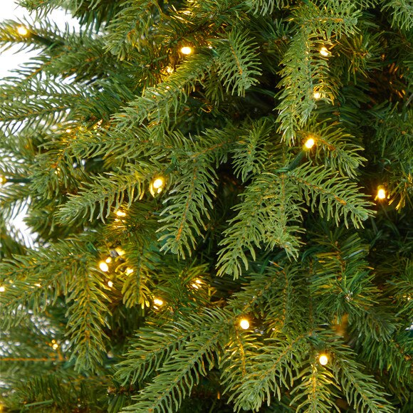 4.5 Vancouver Fir Natural Look Artificial Christmas Tree with 250 Clear LED Lights and 814 Bendable Branches in Decorative Planter - SKU #T2263 - 3
