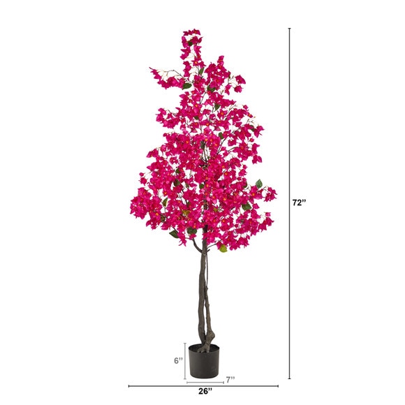 6 Bougainvillea Artificial Tree - SKU #T2400 - 1