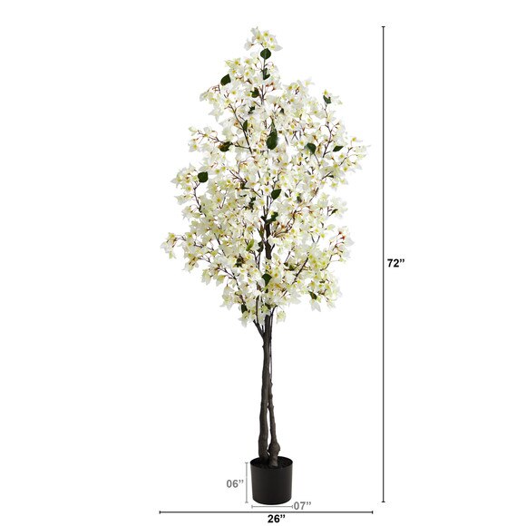 6 Bougainvillea Artificial Tree - SKU #T2400 - 5